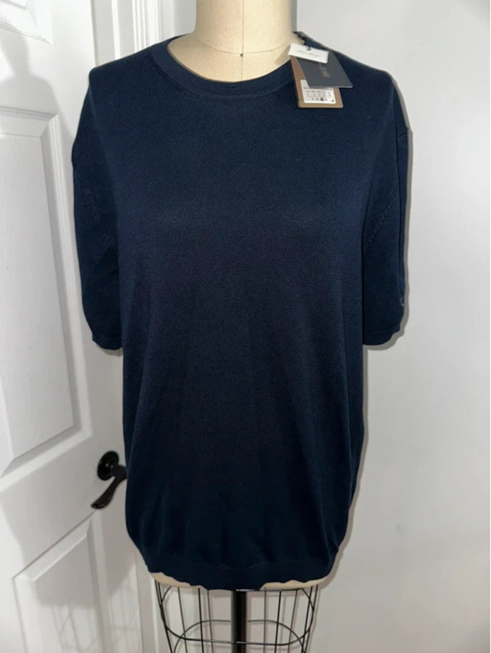 Porter & Ash Men's Knit Crewneck Sweater Navy Blue L NWT